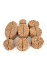 KORXX Bowie cork blocks – 16 round and oval natural