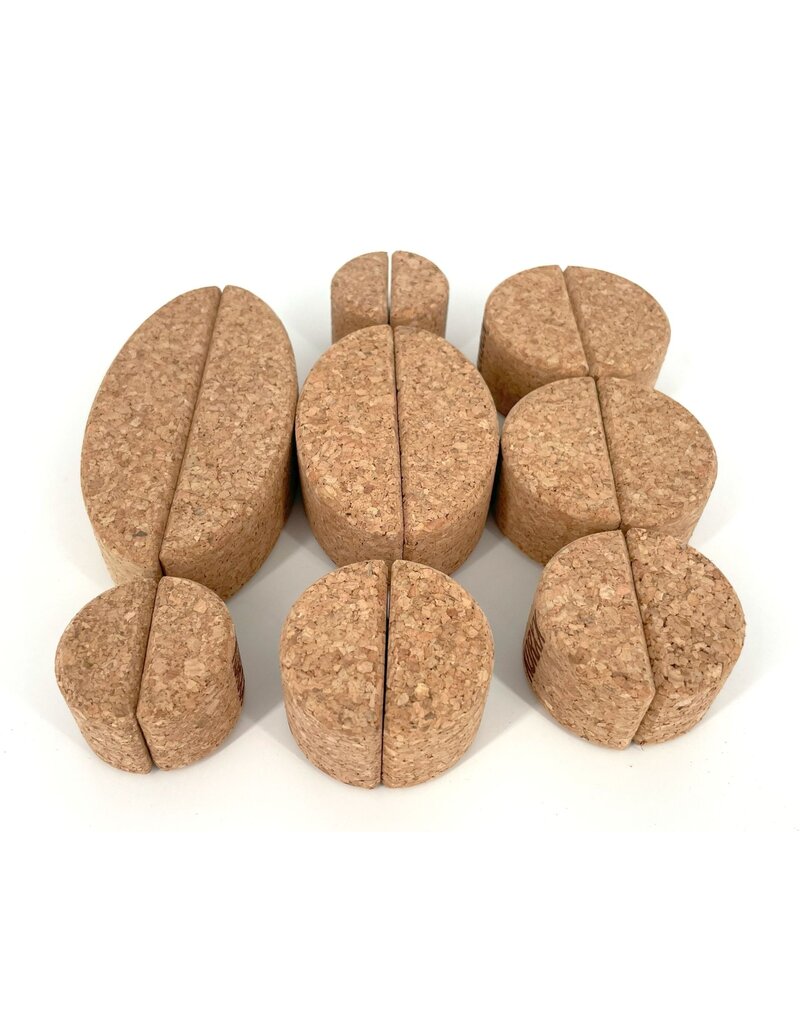 Korxx Korxx Bowie - ronde en ovale kurken bouwblokken