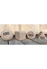 KORXX Geo-Set 4 geometrische kurkblokken – naturel