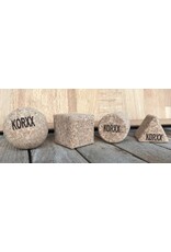 KORXX Geo-Set 12 geometrische kurkblokken – naturel