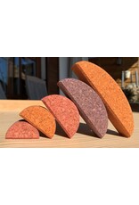 Korxx Korxx Bowie C - deels gekleurde ronde en ovale kurken bouwblokken