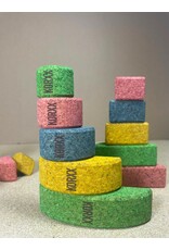 Korxx Korxx Bowie Spring C - gekleurde ronde en ovale kurken bouwblokken