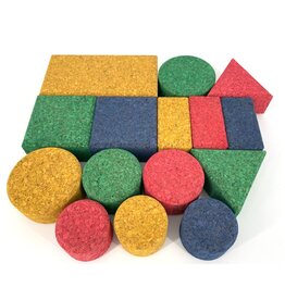 KORXX Baby S Color kurken bouwblokken – 15 gekleurd