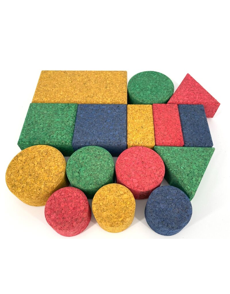 KORXX Baby S Color cork building blocks – 15 coloured