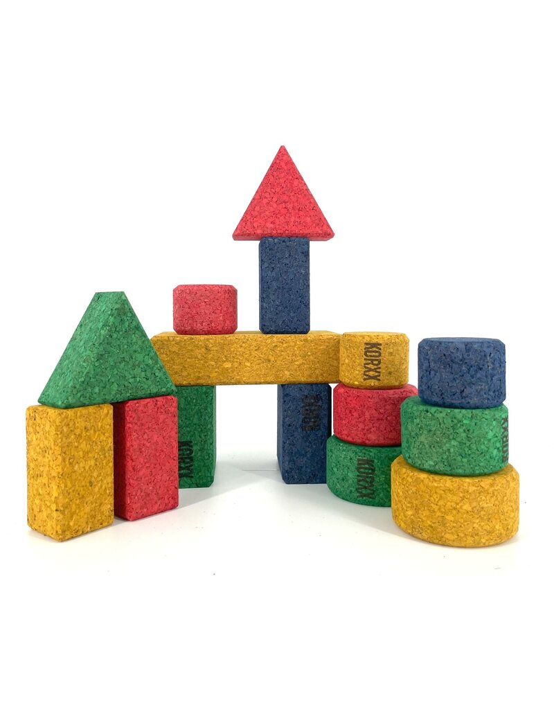 KORXX Baby S Color cork building blocks – 15 coloured