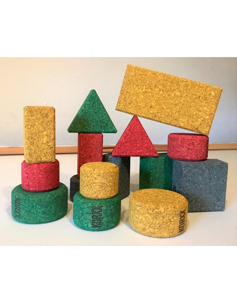 KORXX Baby S Color cork building blocks – 15 coloured