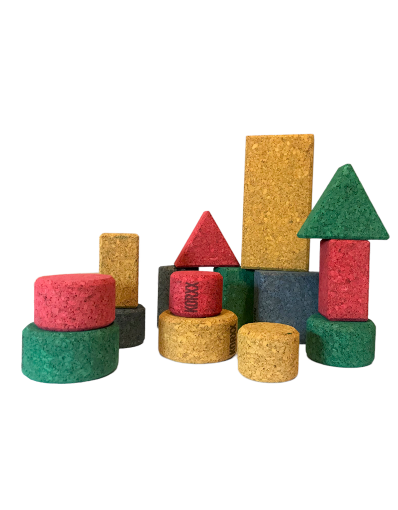 KORXX Baby S Color cork building blocks – 15 coloured