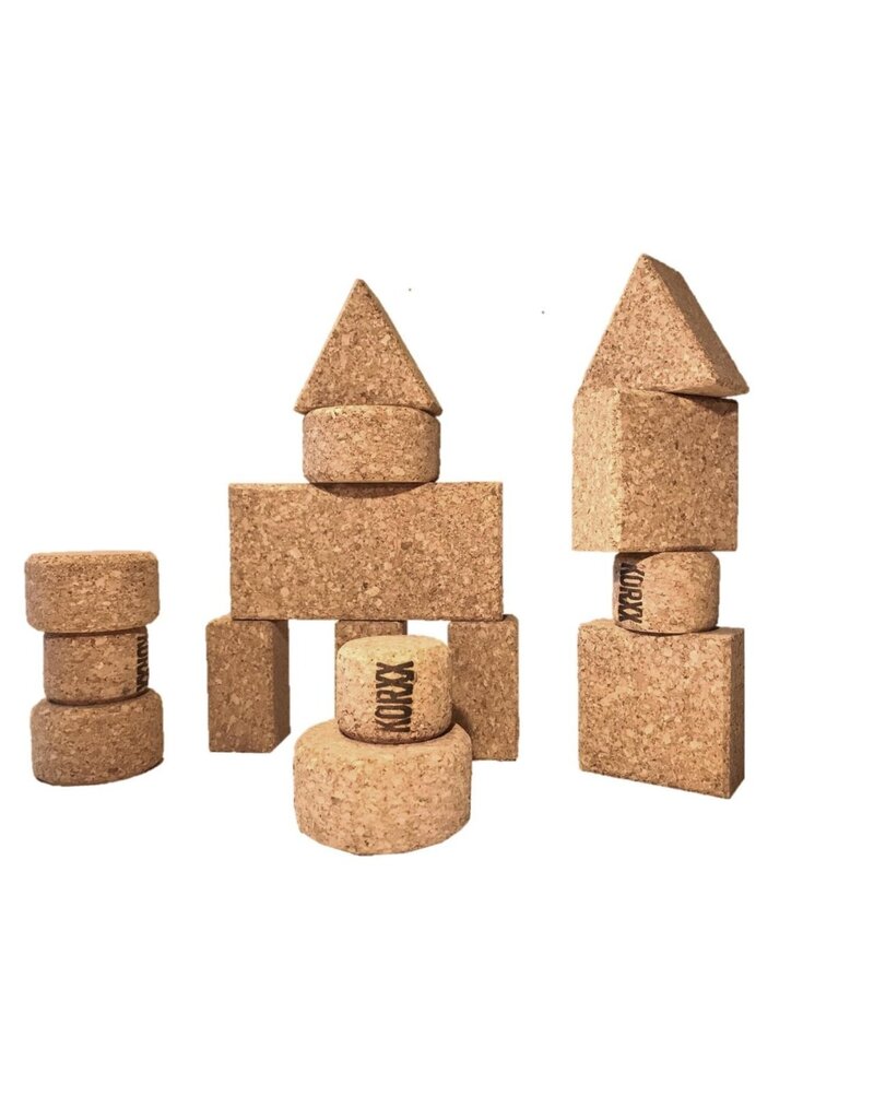 KORXX Baby S cork building blocks – 15 natural