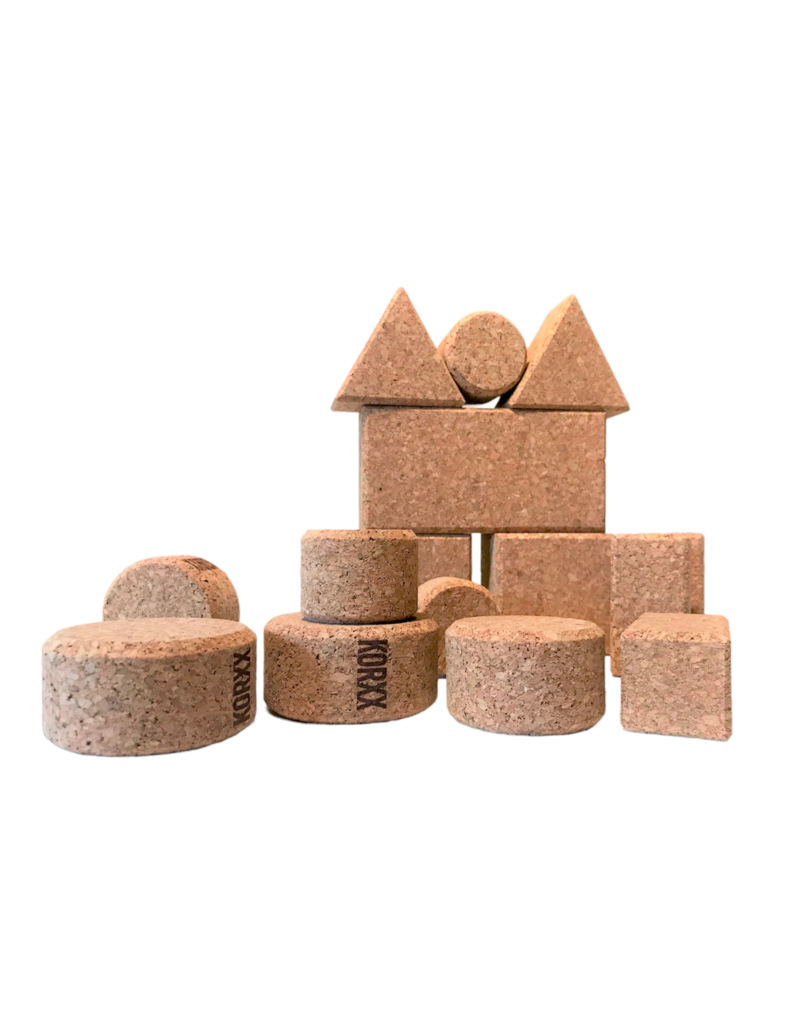 KORXX Baby S kurken bouwblokken – 15 naturel