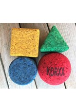 KORXX Geo-Set 4 C geometric cork blocks – 4 coloured