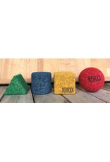 KORXX Geo-Set 4 C geometric cork blocks – 4 coloured