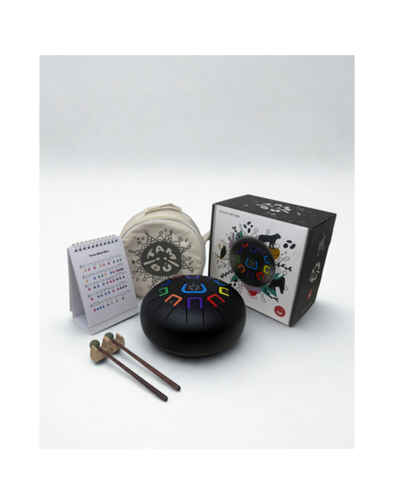 Tambu Tambú 8 tongdrum – mat zwart – Black Nature