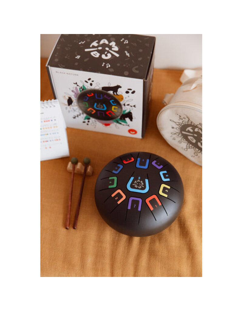 Tambu Tambú 8 tongdrum – mat zwart – Black Nature
