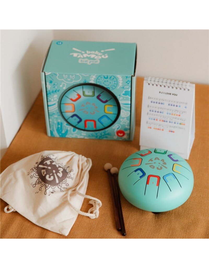 Tambu Baby Tambú 6 tongdrum – 8 tonen – Teal Peal