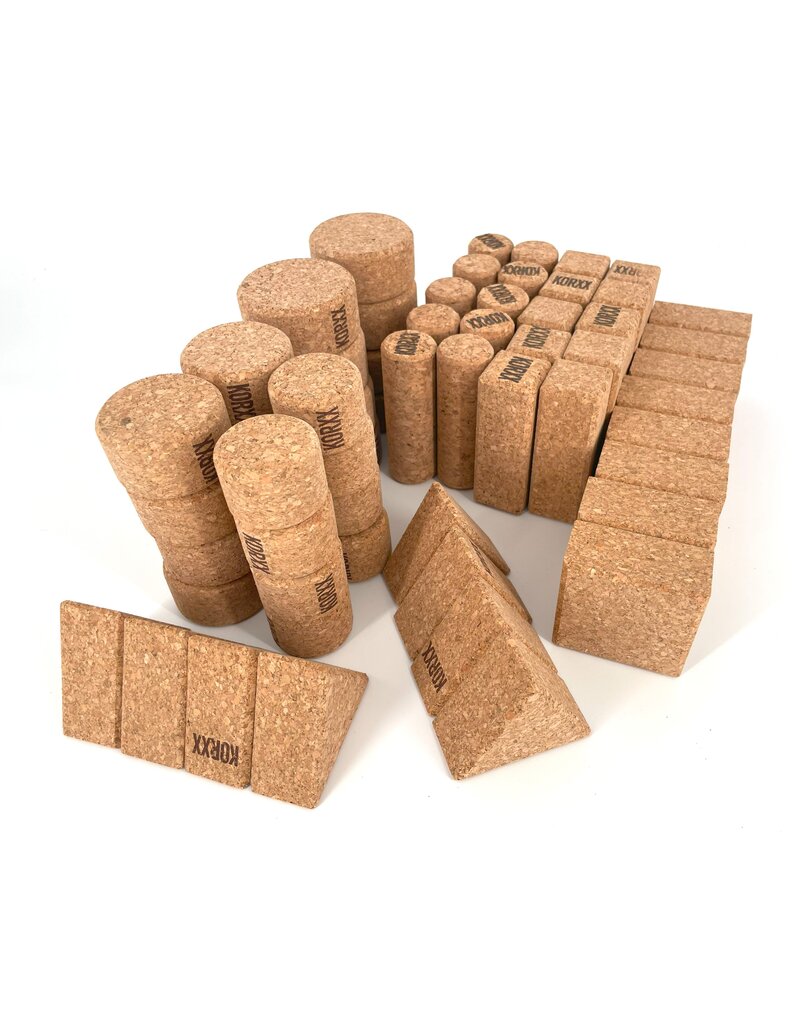 KORXX Form M kurken bouwblokken – 60 met box
