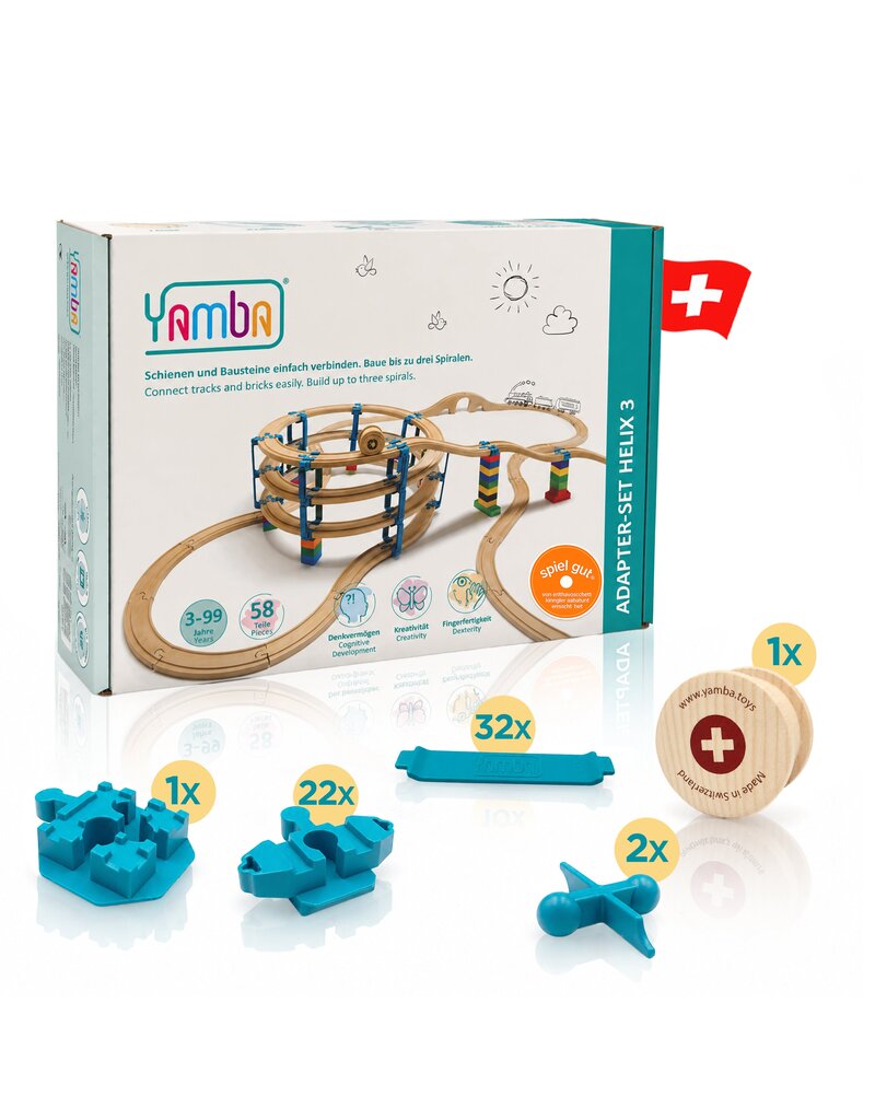 Yamba Toys Yamba Helix 3 adapterset – 58-delig
