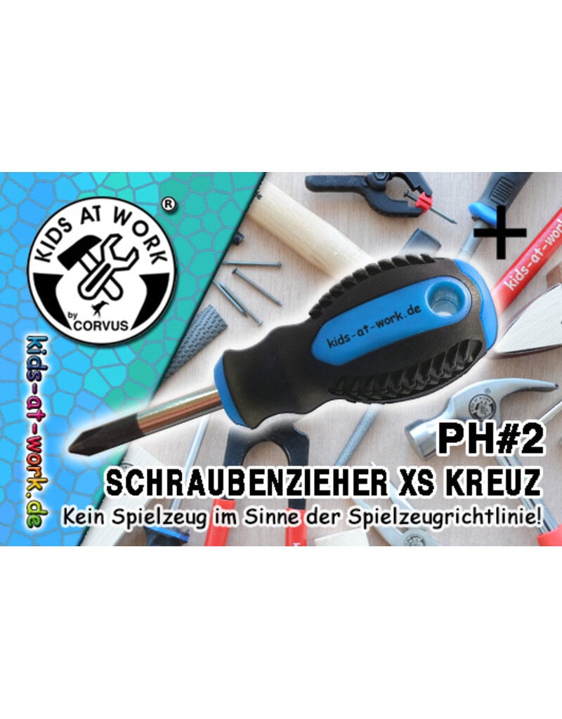 Kids at Work PH2 stubby Phillips screwdriver