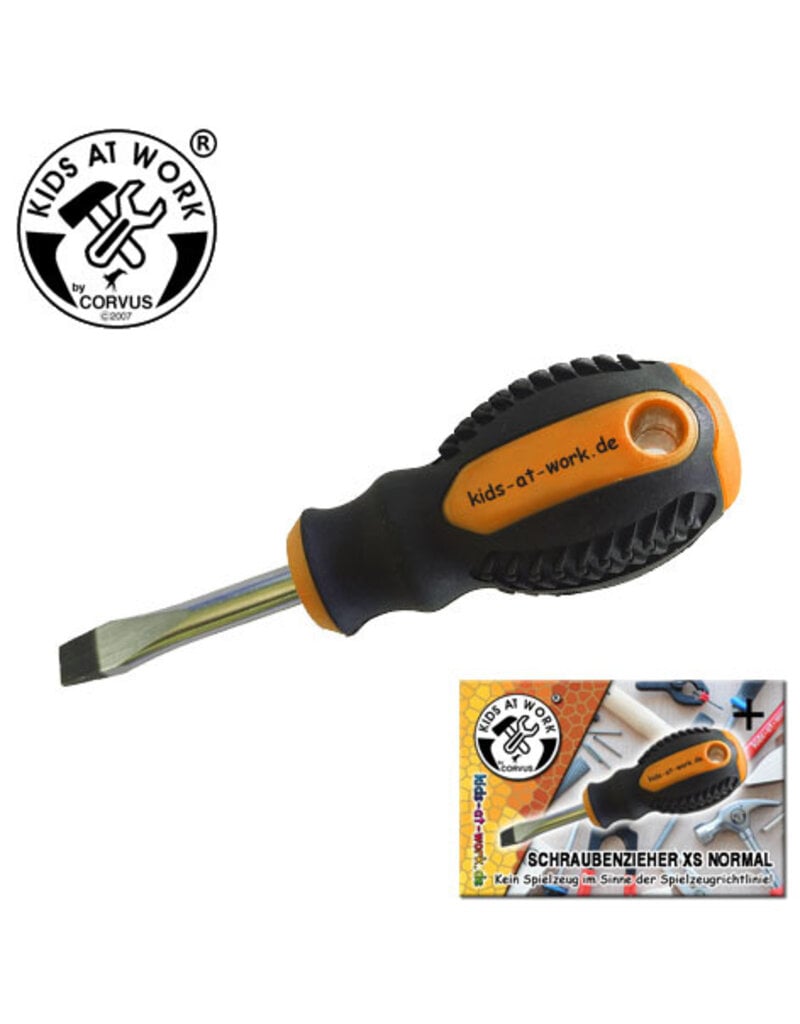 Kids at Work 5 mm stubby slotted screwdriver