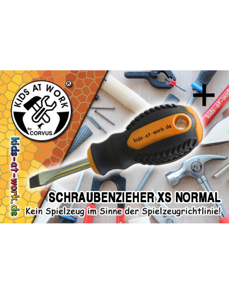 Kids at Work schroevendraaier 5 mm korte kling