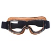CRG cremefarben Leder Cruiser retro Motorradbrille