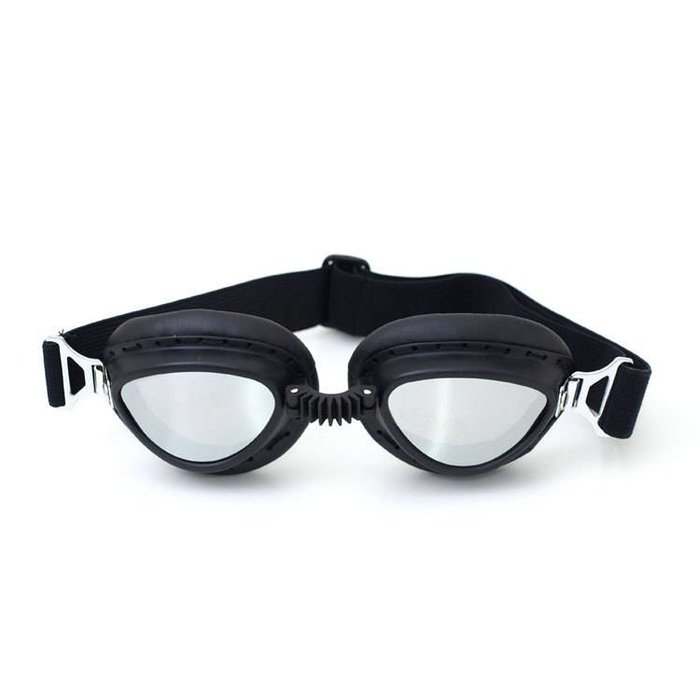 CRG Steampunk schwarze Motorradbrille