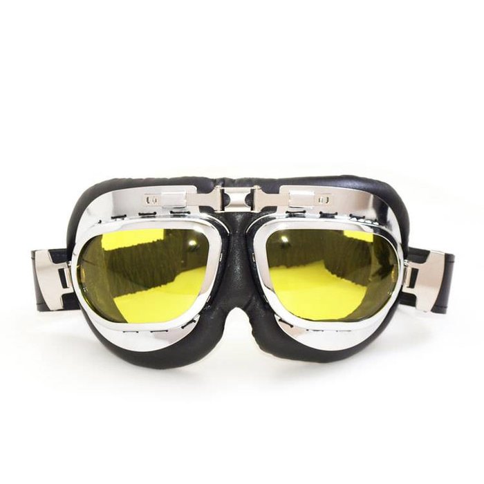 CRG RAF chrome motor goggles