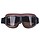 braune Leder Cruiser Motorradbrille