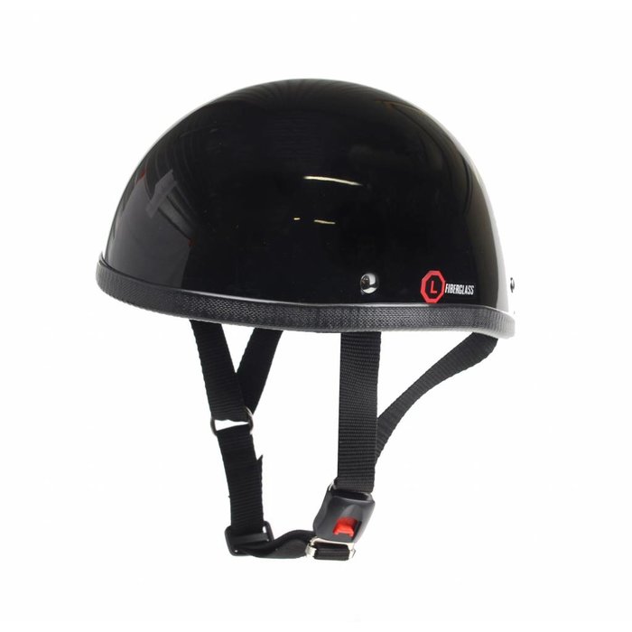 Redbike RB-100 Chopper Helm Glänzend Schwarz