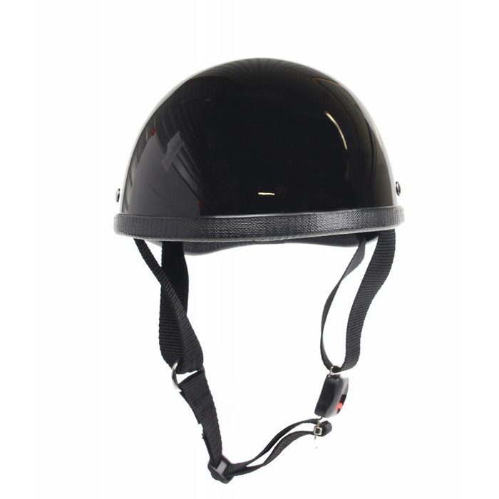 Redbike RB-100 Chopper Helm Glänzend Schwarz