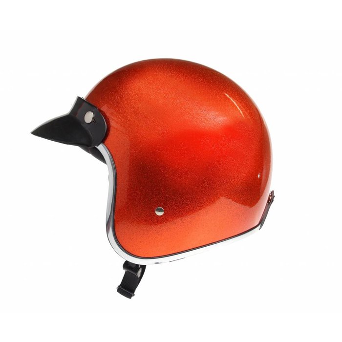 Redbike RB-765 retro helmet metal flake orange | size XS