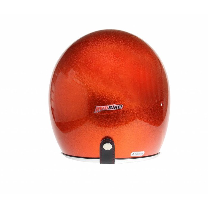 Redbike RB-765 retro helmet metal flake orange | size XS