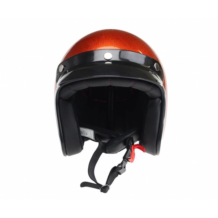 Redbike RB-765 Retro Jethelm Metallflocken orange