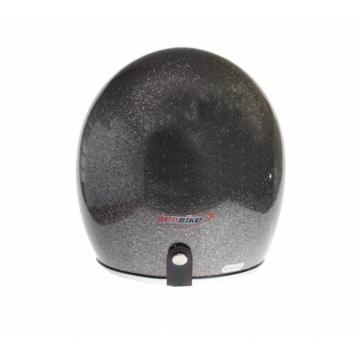 Redbike RB-765 retro open face helmet metal flake grey