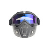 Black goggle mask - multi-colour lens