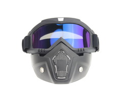 Black goggle mask - multi-colour lens