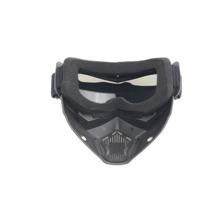 Black goggle mask - multi-colour lens