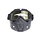 Black goggle mask - geel lens | helm masker