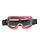 rote Leder Cruiser Motorradbrille