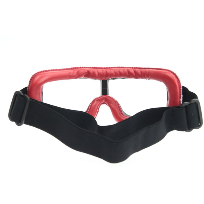 CRG rood leren cruiser motorbril