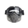 Schwarze Brillenmaske - Rauch | Helmmaske