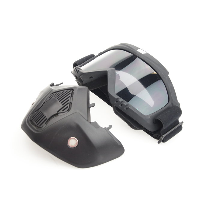 Black goggle mask - smoke lens | helm masker