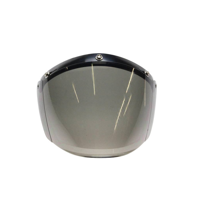 U flip up 3 button visor smoke