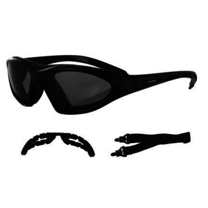 Bobster road master photochromic sunglasses - smoke