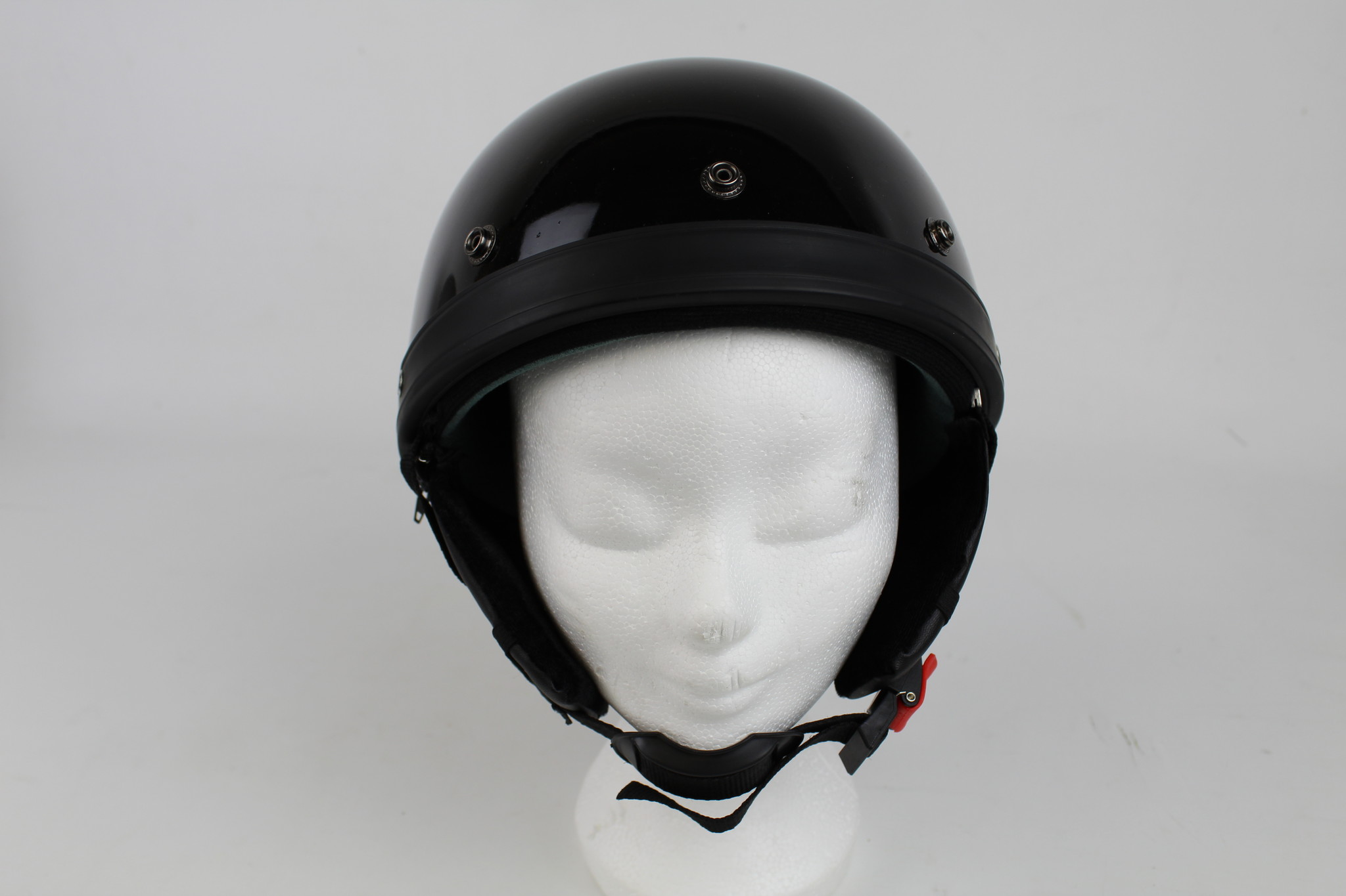 Classic half helmet black | outlet - Pothelm.nl