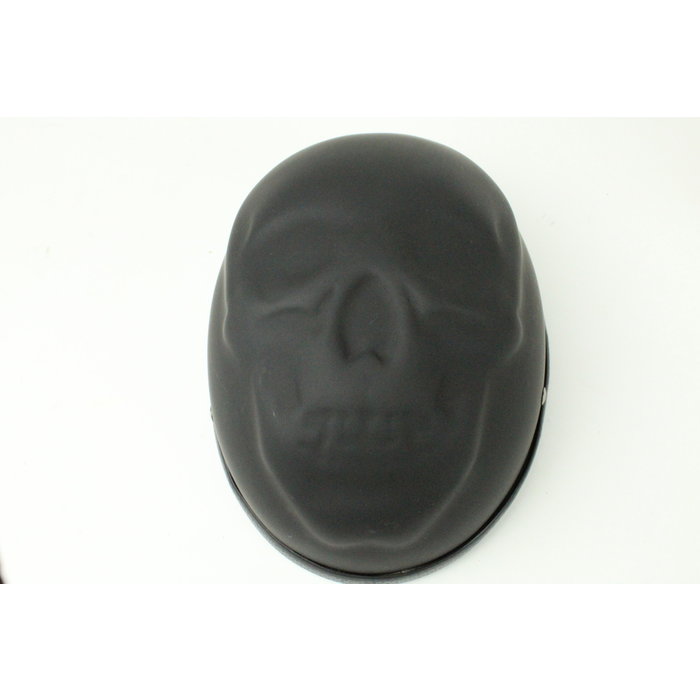 Totenkopf-Halbschalenhelm schwarz matt L | Outlet