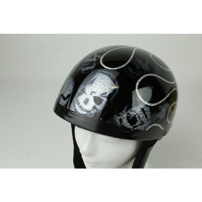 Skull Glitter Halbschalenhelm | Outlet