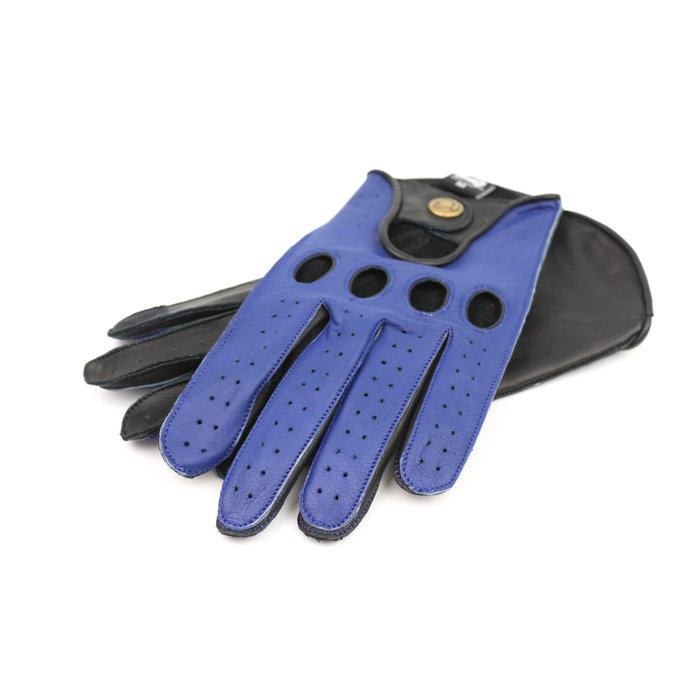 Gladiator Space Blue Racing Leder Autofahrer fahrerhandschuhe