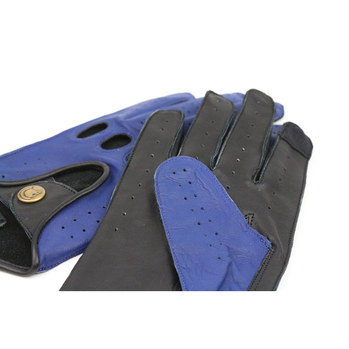 Gladiator Space Blue Racing Leder Autofahrer fahrerhandschuhe