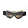 Weißes Leder Cruiser retro Motorradbrille