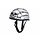 burning skull mat zilver helm | maat L